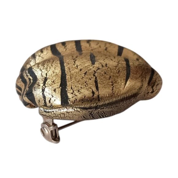 Lady Head Brooch Harlequin Cloche Wrap Hat Art Deco Flapper Acrylic Vintage 90s. - Picture 4 of 12